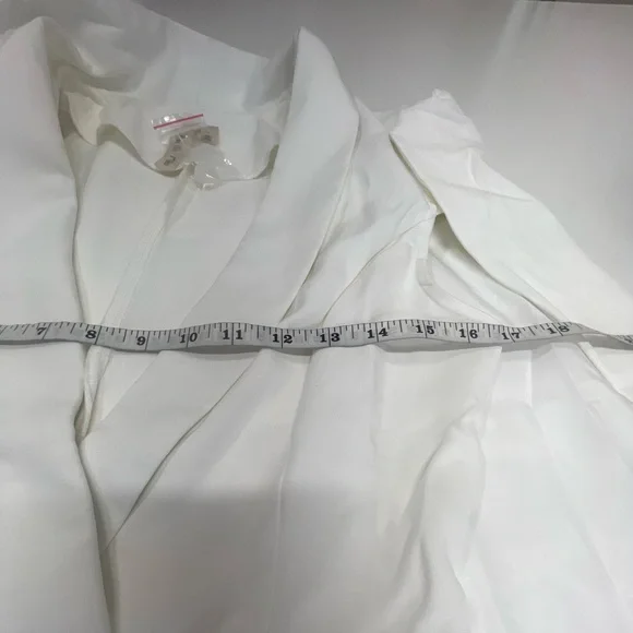 Hello Miss White Tuxedo Cape Romper NEW Size Small Boutique Style - Picture 5 of 14